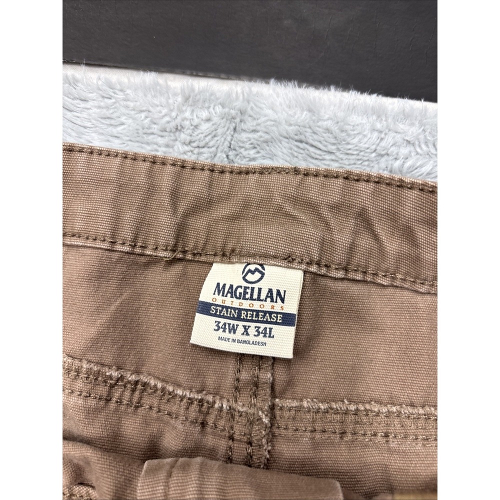 Magellan Men's Outdoor Stain Release Pants Beige 34x34 - Picture 2 of 8